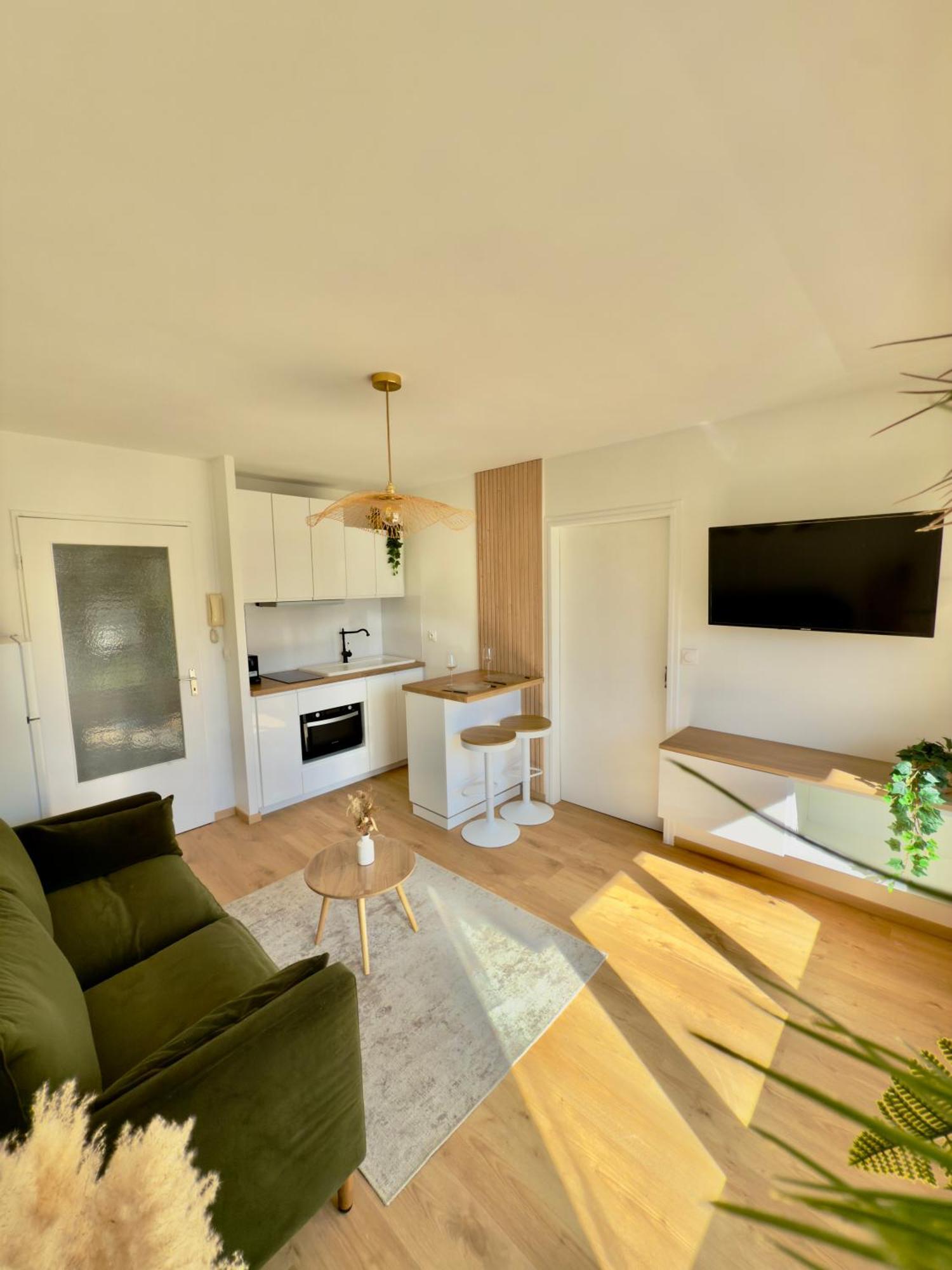 Appartement Cosy 1 Chambre Pour 2 Pers - Renove - Terrasse - Parking ディナール エクステリア 写真